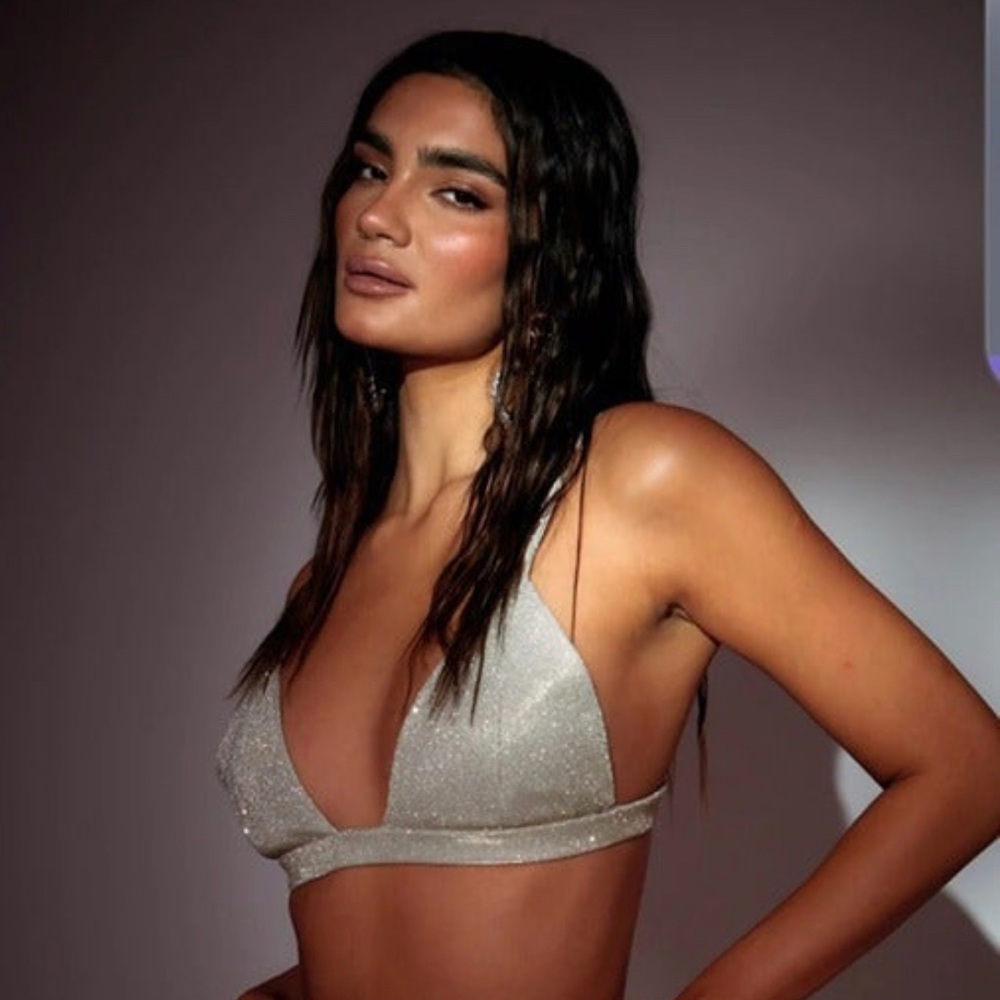 BNWT SLA the label Gold Astrid bralette